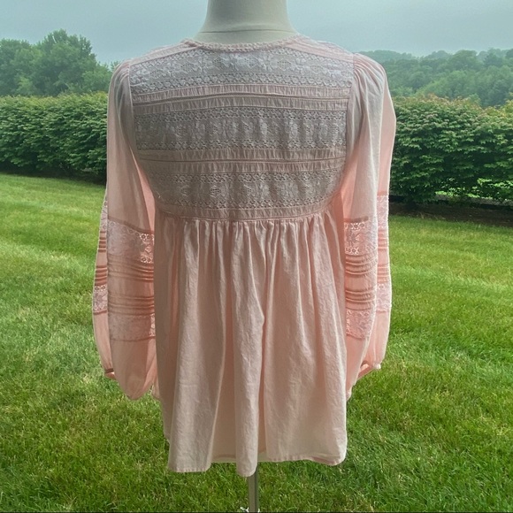 Velvet Evie Boho Lace Peasant Top - Picture 8 of 16